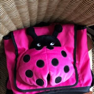 Pink Ladybug Kids Backpack